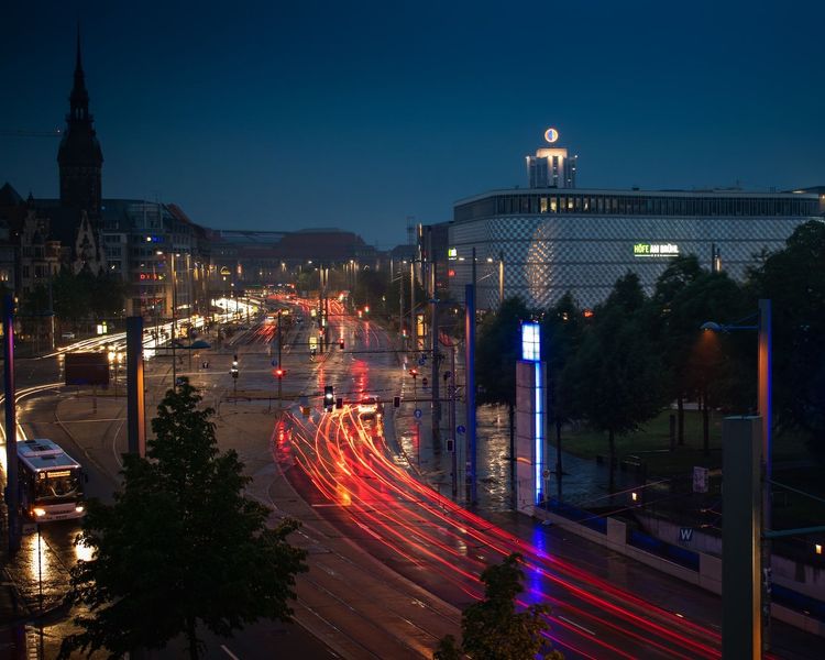 Leipzig bei Nacht