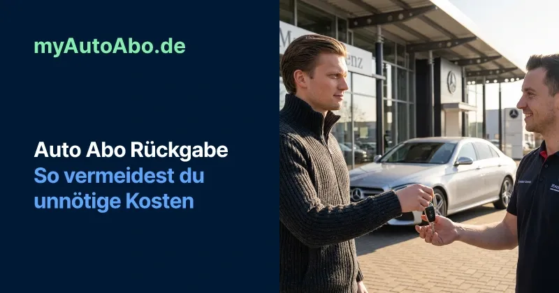 Auto Abo Rückgabe: was ein Kratzer kostet