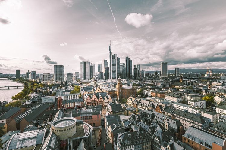 Skyline der Stadt Frankfurt