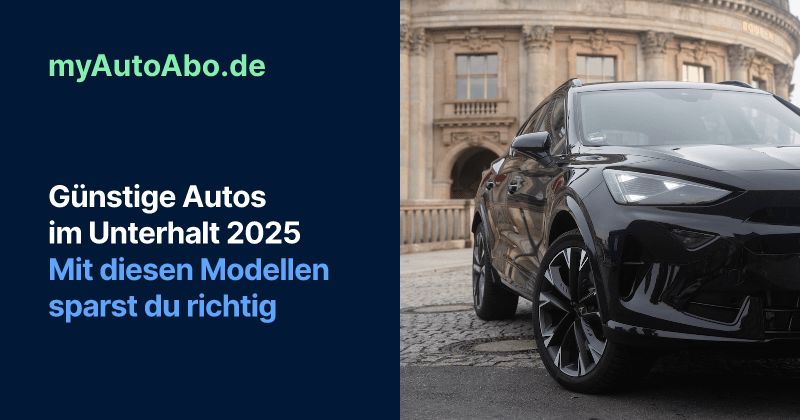 Titelbild günstige Autos im Unterhalt 2025