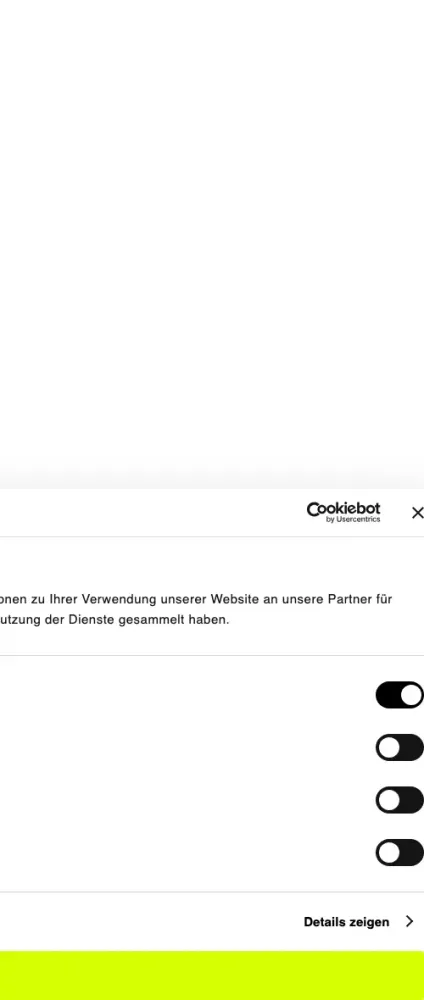 NUVO Mobile View der SERP