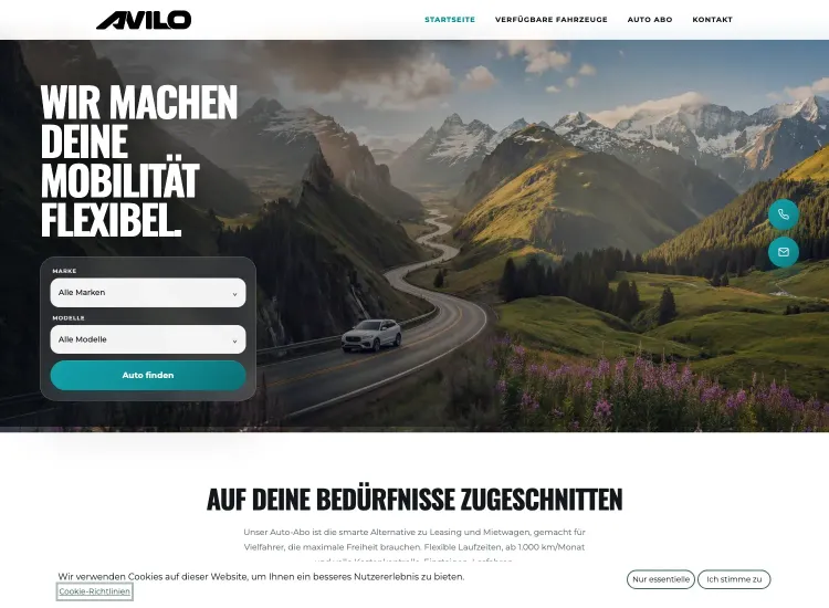 Foto von der AVILO Homepage