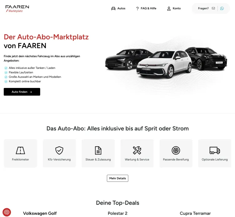Foto von der FAAREN Homepage
