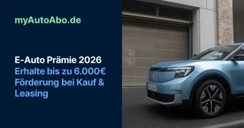 Titelbild Neue E-Auto Prämie 2026